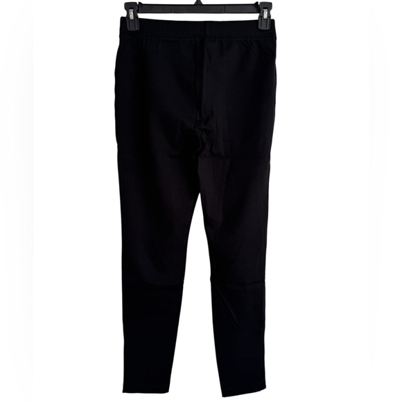 NWT Talbots Black Stretch Pants Medium Pull-On Slim Ankle Career Casual Comfort - Picture 3 of 8